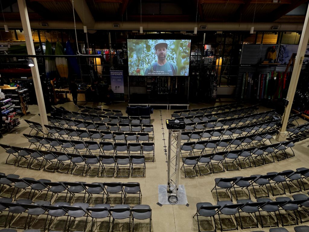 Projector and screen delivery