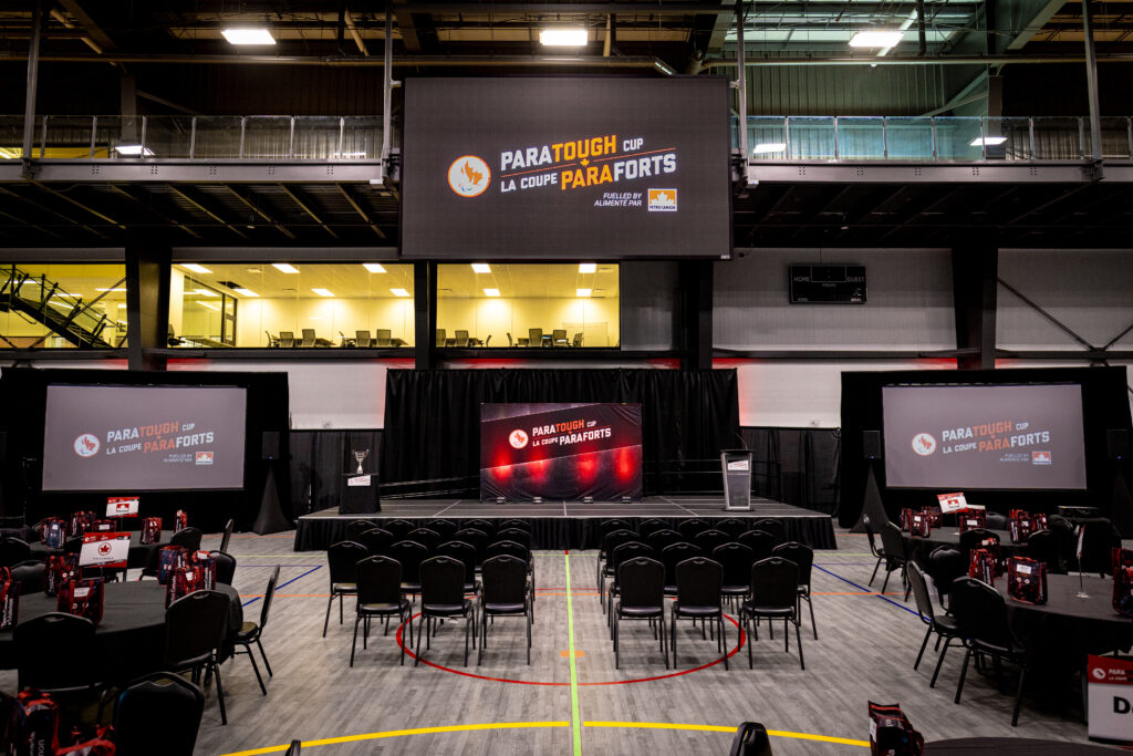 Calgary Audio Visual set up at Seven Chiefs Sportsplex